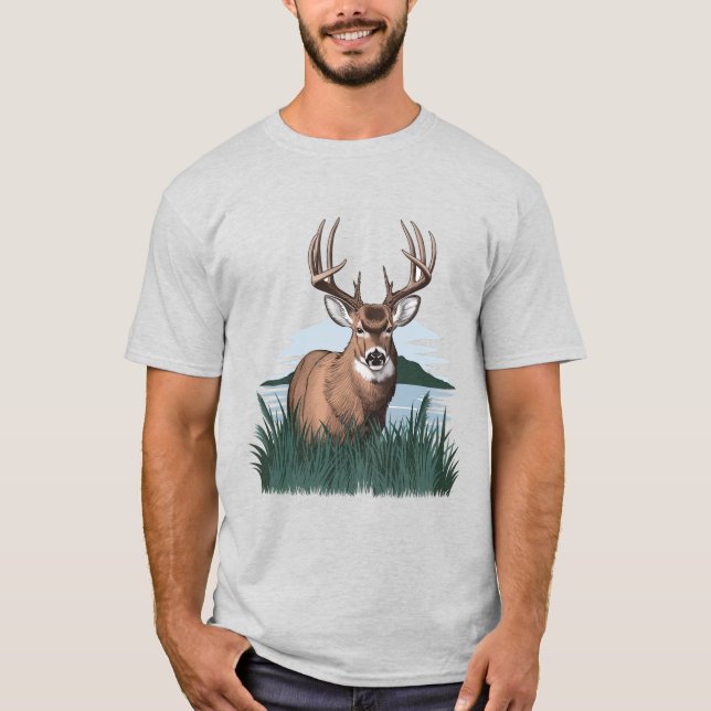 Buck i penseln, detaljbuck, Proud Buck T Shirt (Framsida)