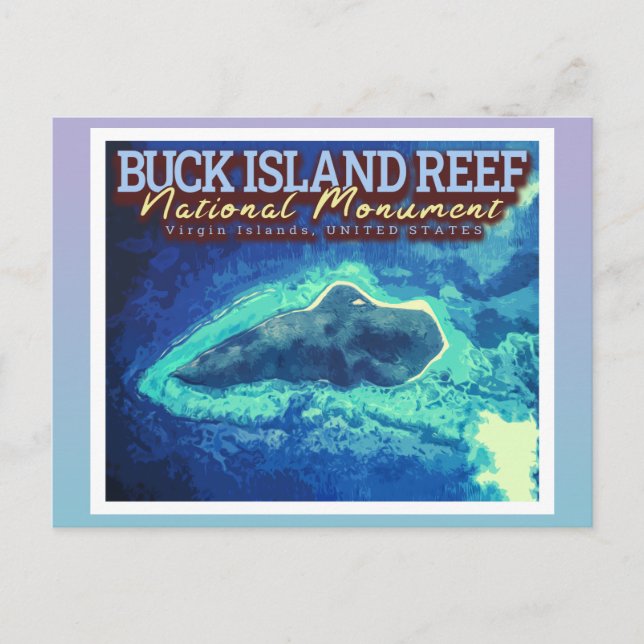 BUCK ISLAND REEF - VIRGIN ÖARNA FÖRENADE STATER VYKORT (Framsida)