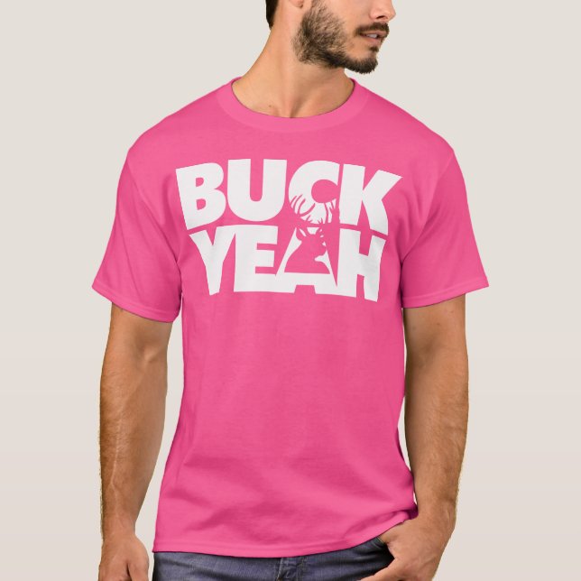 Buck Ja Funny Hjort Hunting Pun T Shirt (Framsida)