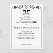 Buck- och Doe-bröllopsinbjudan