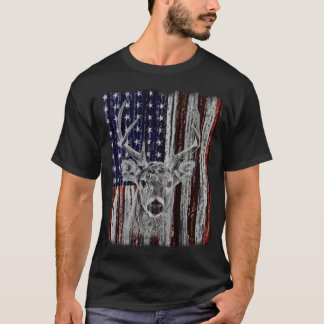 Buck och Flagga T Shirt
