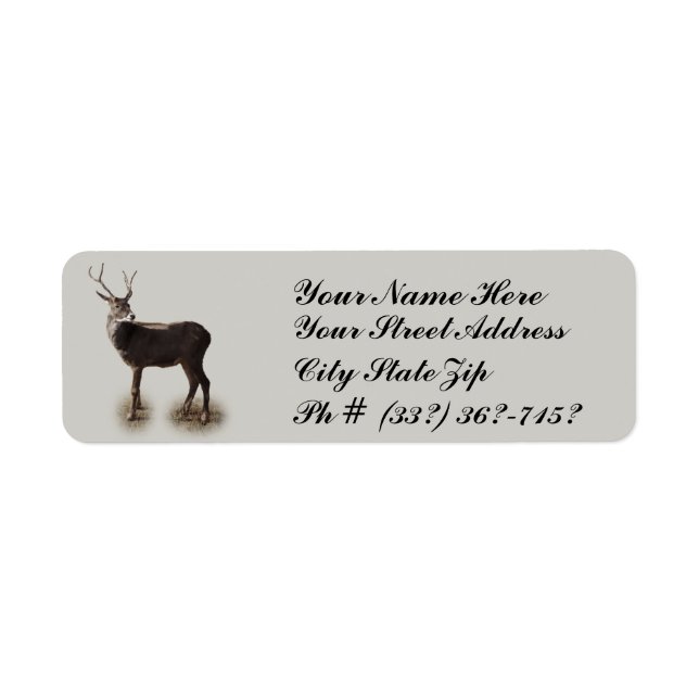 BUCK-RETURN ADRESS-ETIKETT RETURADRESS ETIKETT (Framsidan)