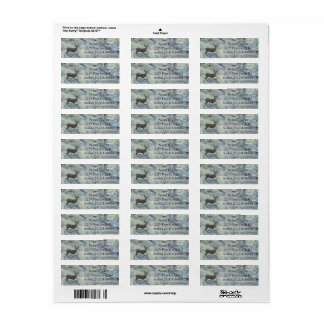 Buck River Returadress Etikett