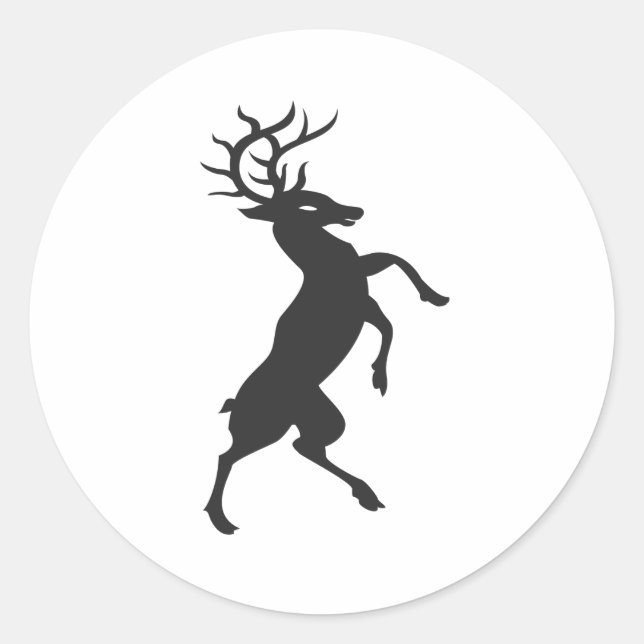 Buck Runt Klistermärke (Framsida)