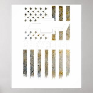 Buck Wear Chevy Camo Accent Flagga 2 Poster