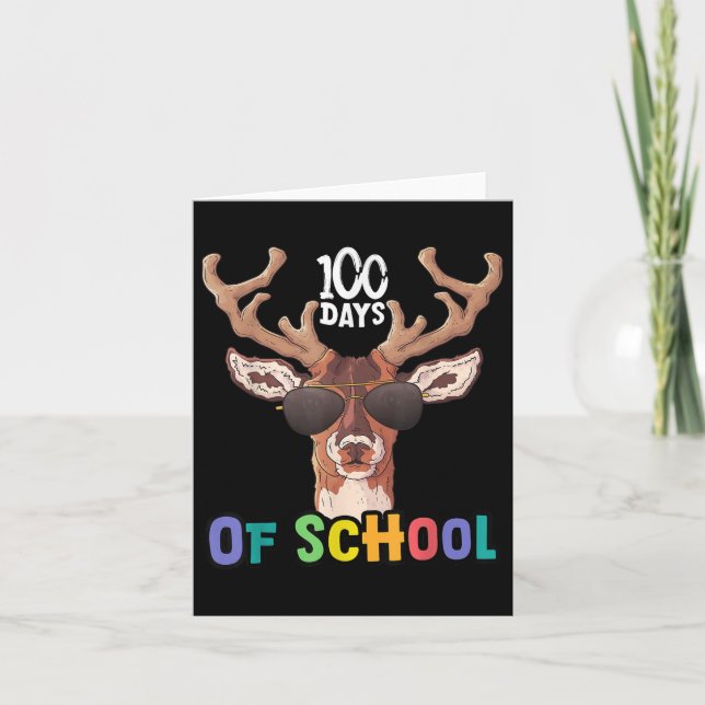 Buckade 100 dagar med Hjort Girls Boy 1 Kort (Framsida)