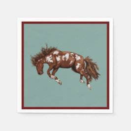 Buckande målarhäst pappersservett