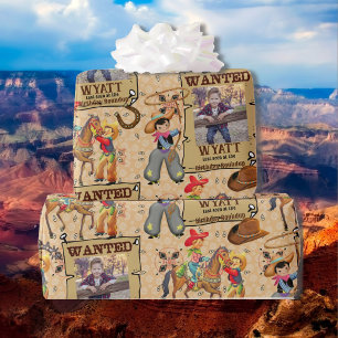 Buckaroo Cowboyen ville ha Lägg till bild & Namn Presentpapper