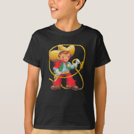Buckaroo CowboyRope Hat Spurs Badge T Shirt