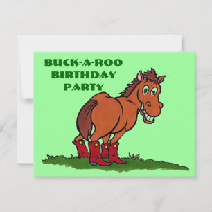 BUCKAROO FÖDELSEDAGSFEST INBJUDAN ~ LÄTT ATT SKRÄD