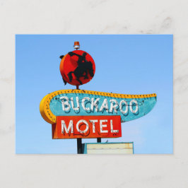 Buckaroo Motel Sign, Tucumcari, N.M. Vykort