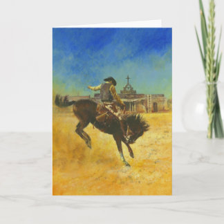 Buckaroohälsningkort Kort