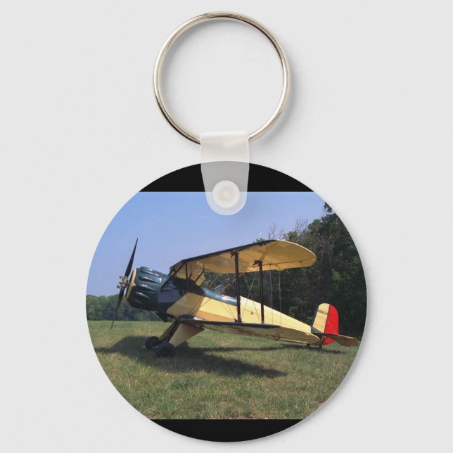 Bucker, Jungmann, 1961, St_Classic Aviation Nyckelring (Framsida)