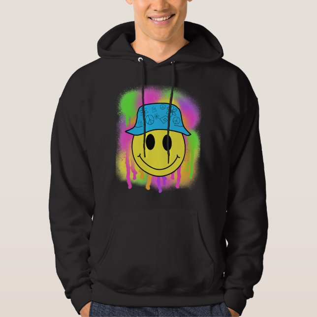 Bucket Hat Smiley Hoodie (Framsida)