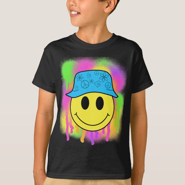 Bucket Hat Smiley T Shirt (Framsida)
