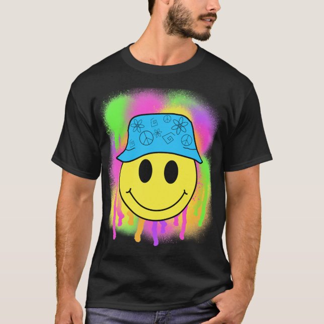 Bucket Hat Smiley T Shirt (Framsida)
