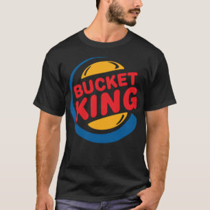 Bucket Kung Basketball Player Ringar Kultur är lus T Shirt