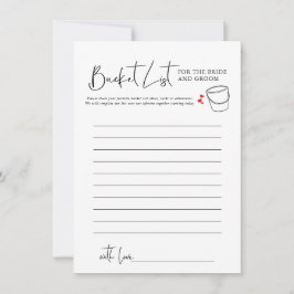 Bucket List | Bröllopsduschspel