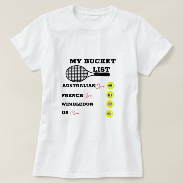 Bucket List Grand Slam Tröja - Personlig (Design framsida)