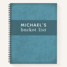 Bucket List Journal för Killars personlig notebook