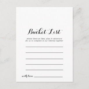 Bucket List-kort Vykort
