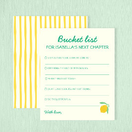 Bucket List Nästa kapitel Råd Lemon Examen