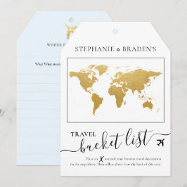 Bucket List Travel Adress Tag Tag-formkort