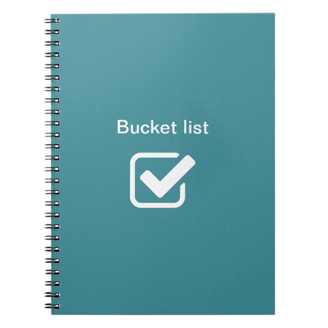 Bucket-lista - anteckningsbok (Framsidan)