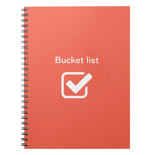 Bucket-lista - anteckningsbok (Framsidan)