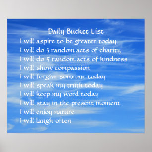 Bucket-lista Poster