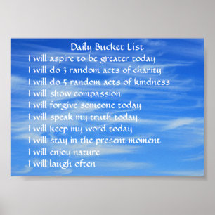Bucket-lista Poster