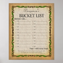 Bucket-lista Poster