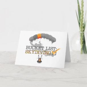Bucket-lista: Skydiving (Anpassade) Kort