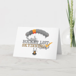 Bucket-lista: Skydiving (Anpassade) Kort