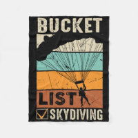 Bucket Lists Sk för Fallskärm Jump Skydiver-instru