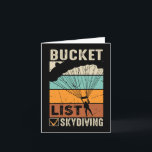 Bucket Lists Sk för Fallskärm Jump Skydiver-instru Kort<br><div class="desc">Fallskärm Jump Skydiver Instruktor Bucket Listar Skydiving</div>