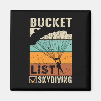 Bucket Lists Sk för Fallskärm Jump Skydiver-instru Magnet