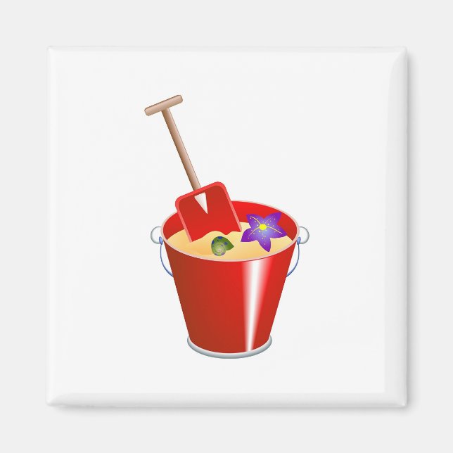 Bucket och spade magnet (Framsidan)