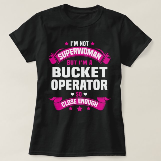 Bucket-operator T Shirt (Design framsida)