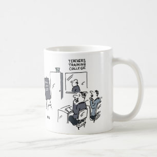 Bucket på dörren vid lärarhögskolan kaffemugg