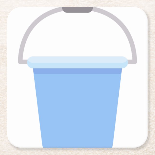 Bucket Underlägg Papper Kvadrat (Framsidan)
