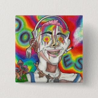 "Buckethead" Original Square Pin Knapp