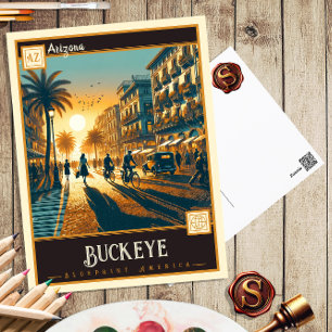 Buckeye Arizona Postkort för Vintage Vykort