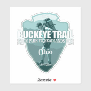 Buckeye-bana (pilspets T) Klistermärken