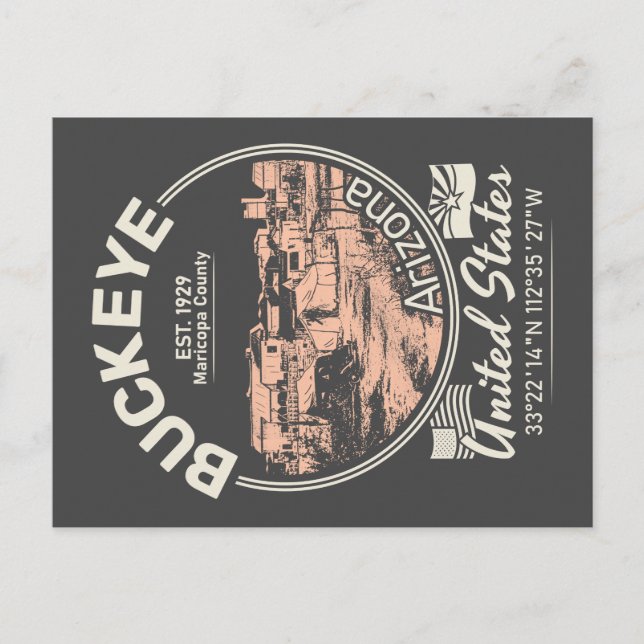 BUCKEYE CITY ARIZONA VYKORT (Framsida)