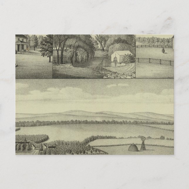 Buckeye Farm, Chase County, Kansas Vykort (Framsida)