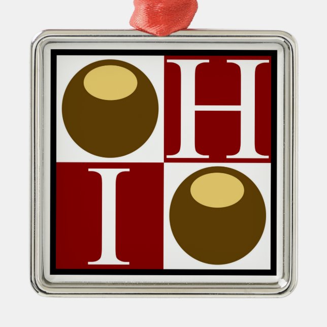 Buckeye Nöt Ohio Ornament (Framsidan)