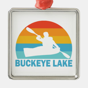 Buckeye Sjö Ohio Kayak Julgransprydnad Metall