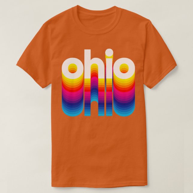 Buckeye-tillstånd Pride Rainbow Design I Kärlek Oh T Shirt (Design framsida)