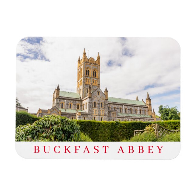 Buckfast Abbey View-kylskåp Magnet (Horisontell)